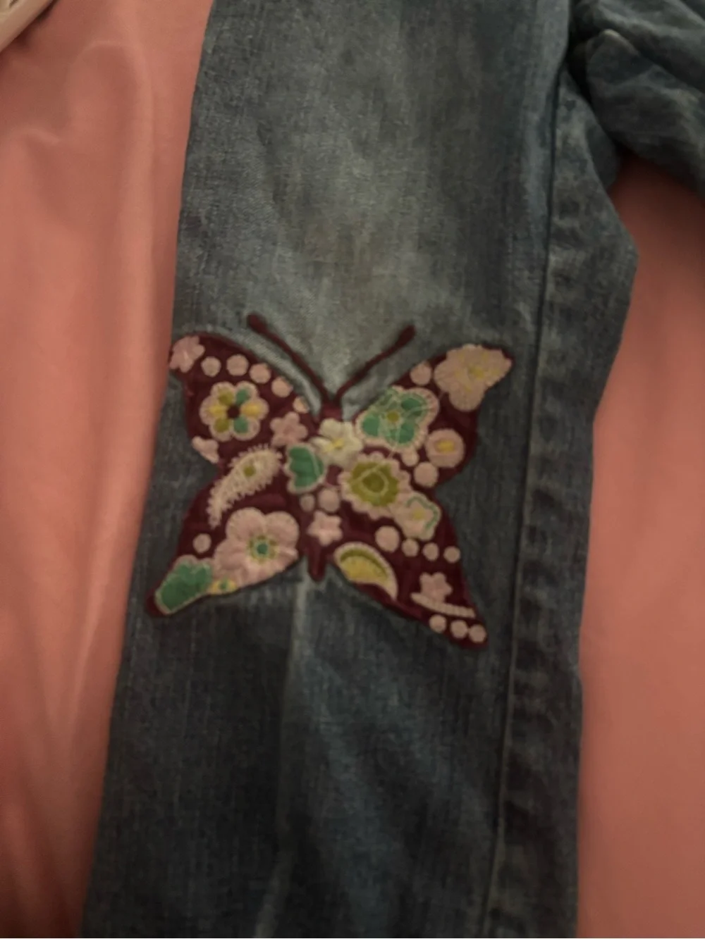 GAP Girls Straight Leg Jeans with Embroidered Toddler Vintage